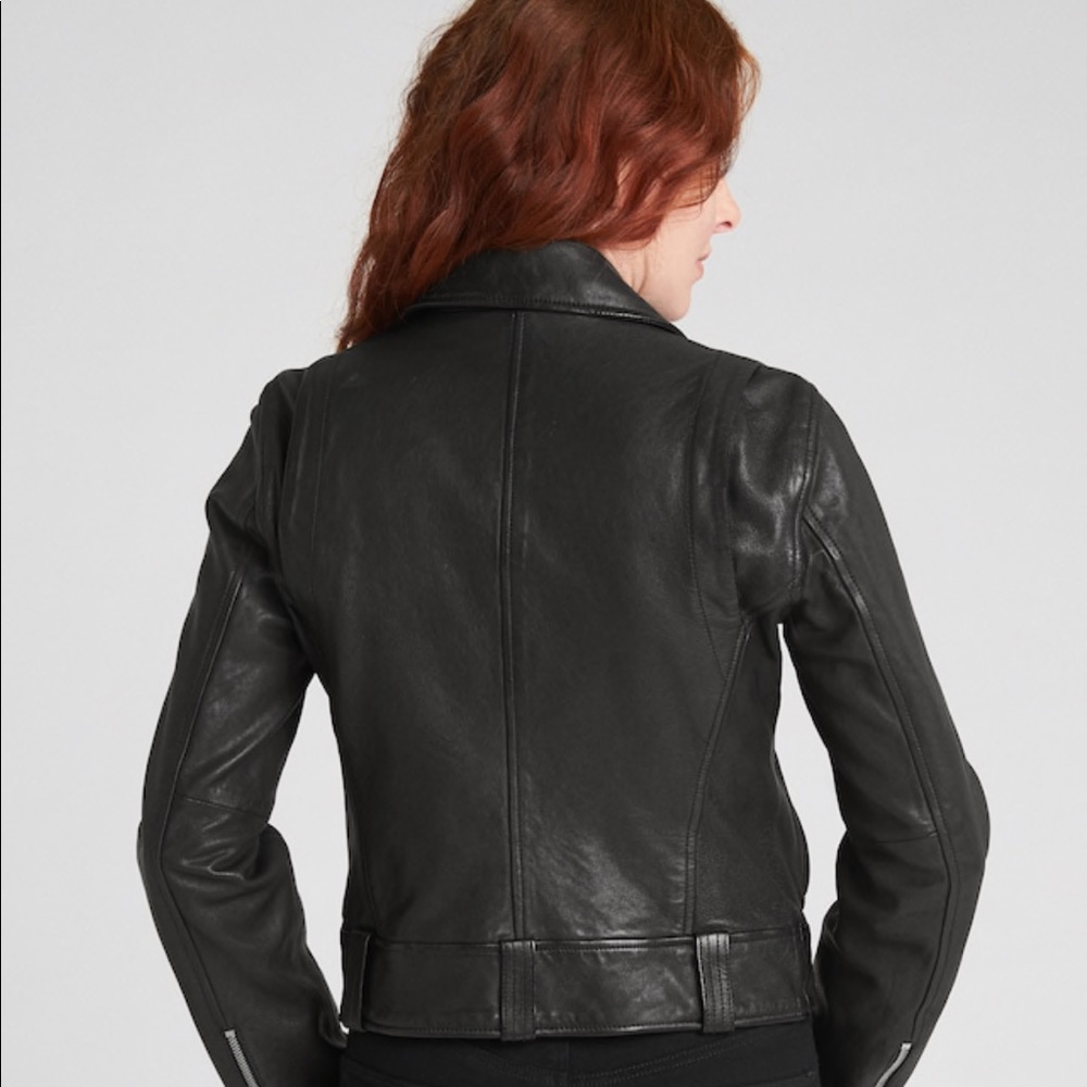 Leather Moto Jacket - Picture 5 of 7